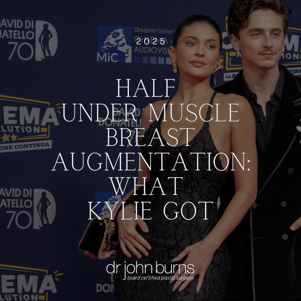 Half Under Muscle Breast Augmentation: What Kylie Got