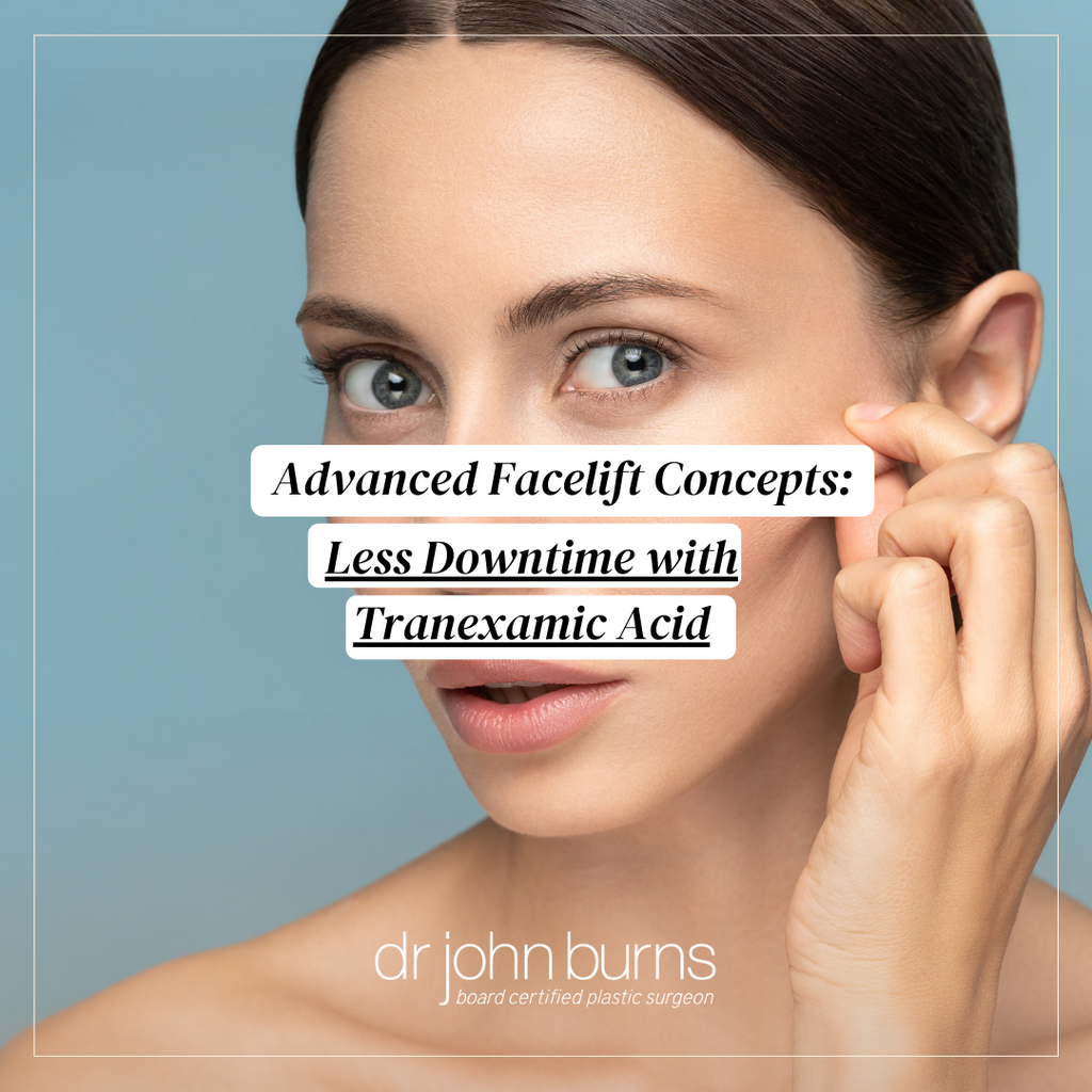 Advanced concepts in Facelift: Less Downtime with Tranexamic Acid (TXA)